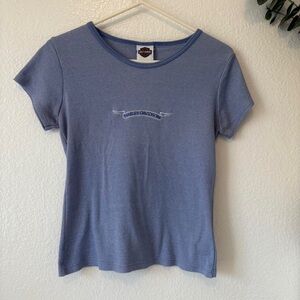 Harley-Davidson Women's Short Sleeve Tee in Light Blue